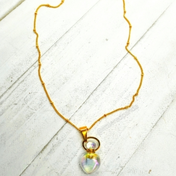 Aura angel quartz bottle necklace - Picture 1 of 7